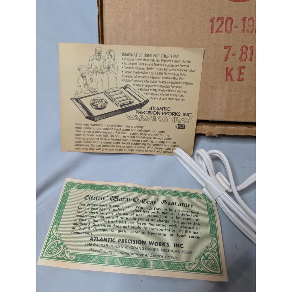 Avon Vintage Heating Plate Brand New In‎ Box Works! - Picture 3 of 5